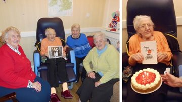 96 birthday candles at Sherwood care home